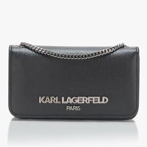 Karl Lagerfeld Paris Kosette Leather Wallet on a Chain